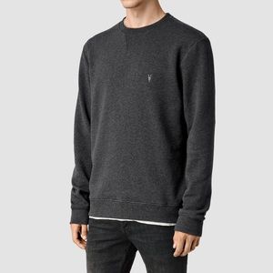 All Saints Wilde Crew Charcoal Marl